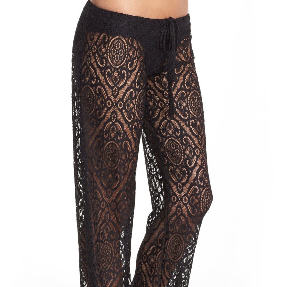 Becca lace swim cover up pants